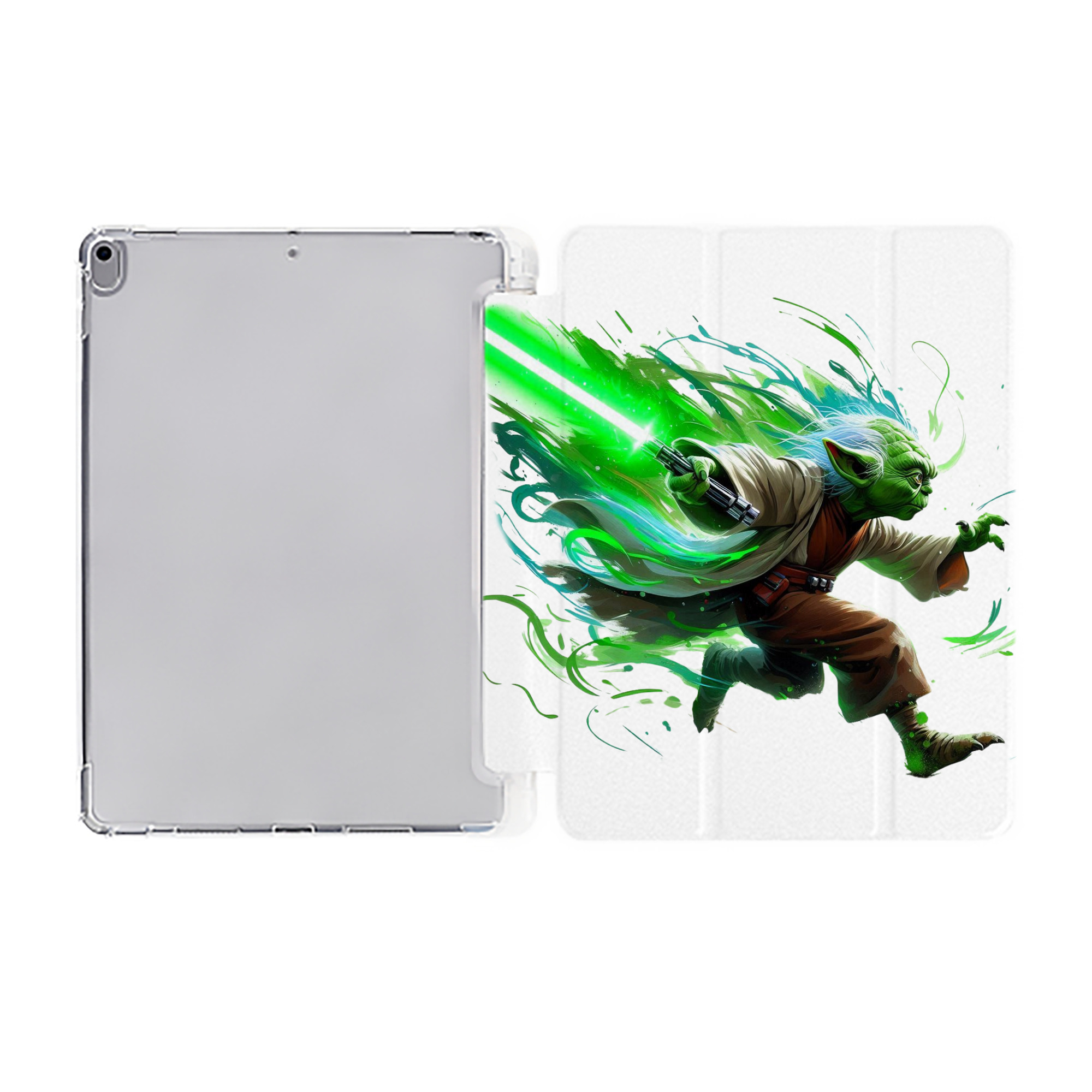 （画像用） スター・ウォーズ Star Wars IPad ケース ペン収納付き 三つ折りスタンド PUレザー×シリコン 対応機種9.5/10.5/10.9インチ